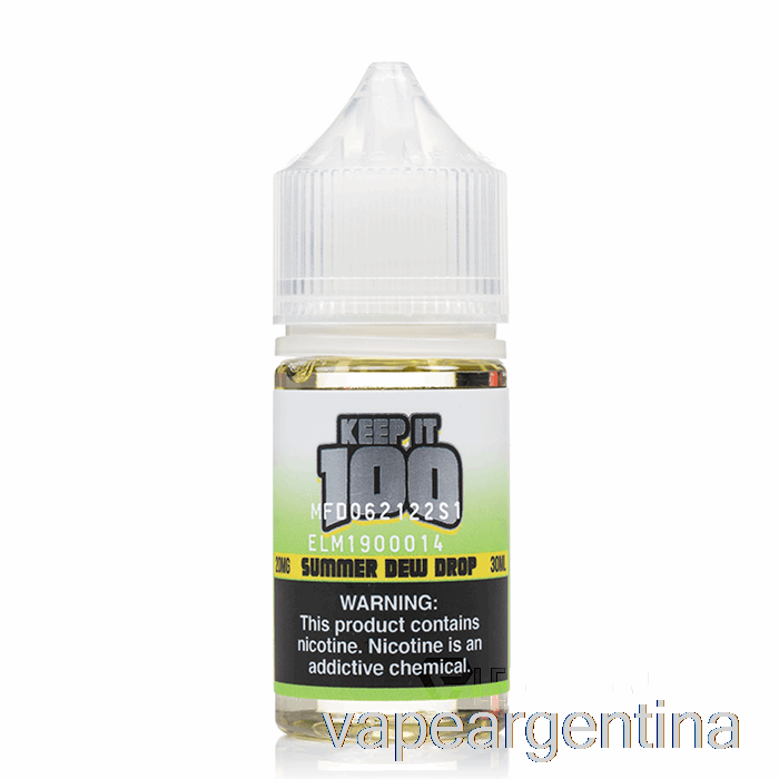 Gota De Rocío De Verano - Mantenlo 100 Sales - 30ml 30mg Vape Descartable